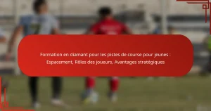 Formation en diamant pour les pistes de course pour jeunes : Espacement, Rôles des joueurs, Avantages stratégiques